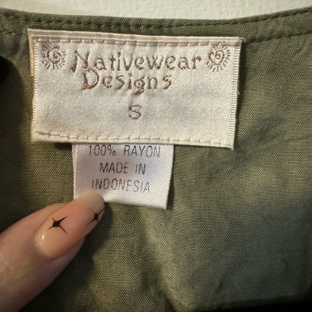 Vtg 90’s Patchwork Cropped Jacket Boho Hippie Ind… - image 2